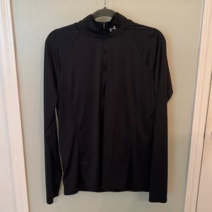 XL Black Under Armour 1/4 zip jacket